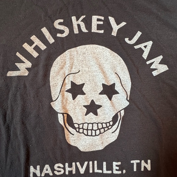 Charcoal Whikey Jam Skeleton T-Shirt - Picture 2 of 4
